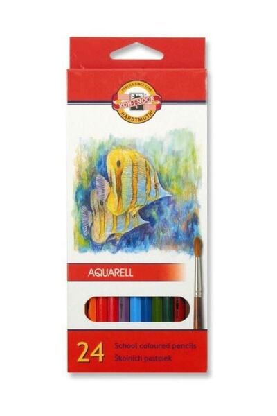 Koh-i Noor Koh-ı-noor Aquarel 3718 Sulandırılabilir Boya Kalemi 24'lü