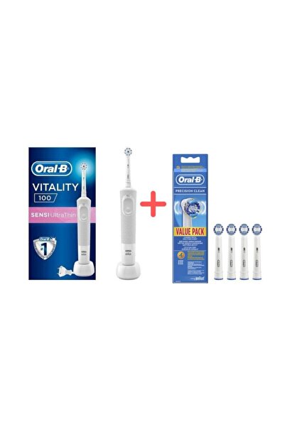 Oral-B Vitality 100 Şarjlı Diş Fırçası Ve 4 Yedek Başlık