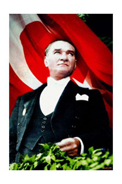 bayrakal Atatürk Resmi Raşel Kumaş 150x225cm.