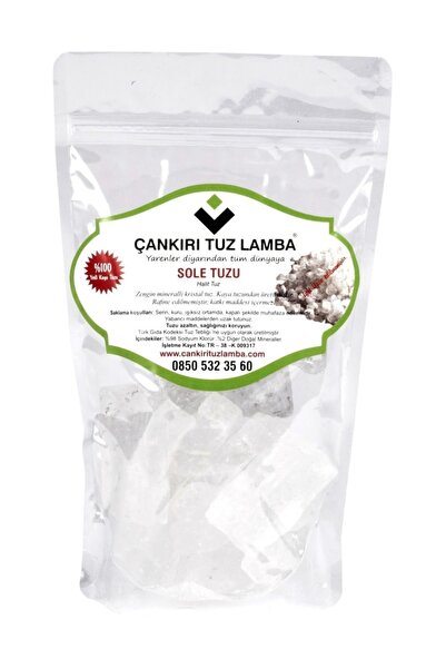 Çankırı Tuz Lamba Saf Kristal Sole Tuz 1 Kg