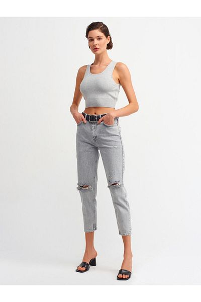 Dilvin Crew Neck Knitwear Sweater Bustier