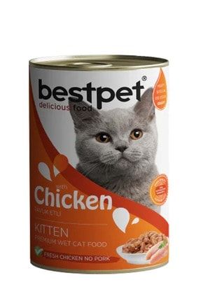 bestpet tavuk etli konserve yavru kedi mamasi 400 gr fiyati yorumlari trendyol