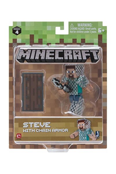 MINECRAFT Figür Paketi S4w1 Steve With Chain Armor