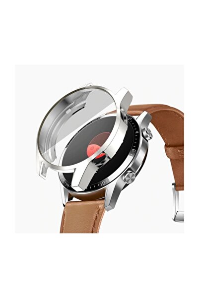 Ally Huawei Watch Gt 2 46 mm 360 Koruma Ultra Ince Silikon Kılıf - Gümüş
