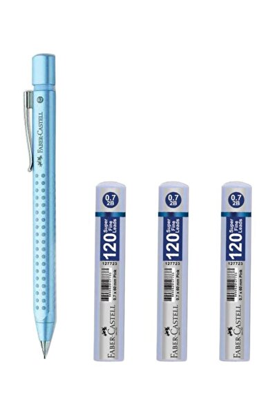 Faber Castell L Grip 2011 0.7 A. Mavi Versatil Kalem + L Grip 120'li 0.7 Min ...