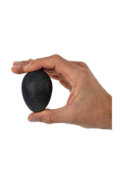Joints Squeeze Egg - كرة تمارين اليد من السيليكون باللون الأسود - مقاومة فائقة القوة