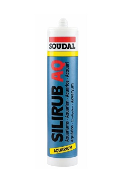 Soudal Silirub Aq Şeffaf Akvaryum Silikonu 310 Ml Şeffaf