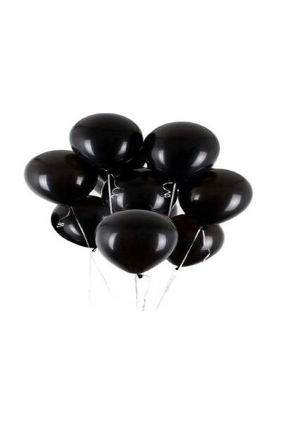Happyland 100 Pieces Black Metallic Balloons