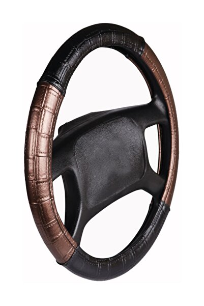 Fox Geçmeli Deri Direksiyon Kılıfı 4 Parça Kare Model