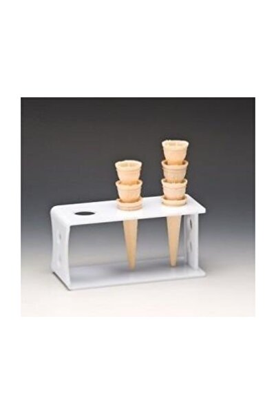 İkram Dünyası Acrylic Ice Cream Cone Holder Serving Stand 19 X 8 X 10.5 cm