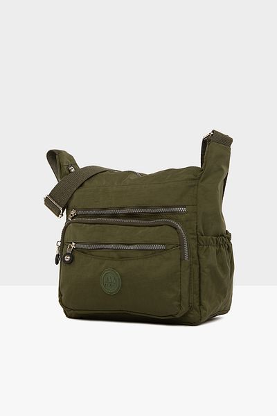 Bagmori Khaki Women's Multi-Pocket Large Parachute Bag M000004068