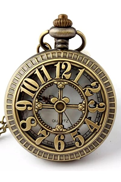 Gyeon Quartz Köstekli Cep Saati Quartz Vintage