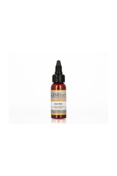 XLINETATTOO 1 Oz Xlinetattoo Dark Red Dövme Boyası - 30ml Koyu Kırmızı Dövme Mürekkebi