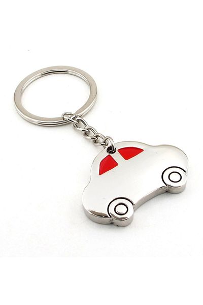 Solfera Vosvos Car Shiny Metal Key Holder Red Silver Color Kc812