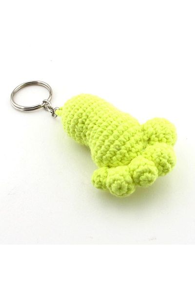 Solfera Organic Stringed Handmade Knitted Baby Foot Foot Keychain Kc821