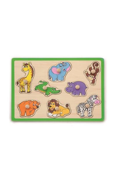 Viga Toys Vigatoys Tutmalı Vahşi Hayvanlar Puzzle