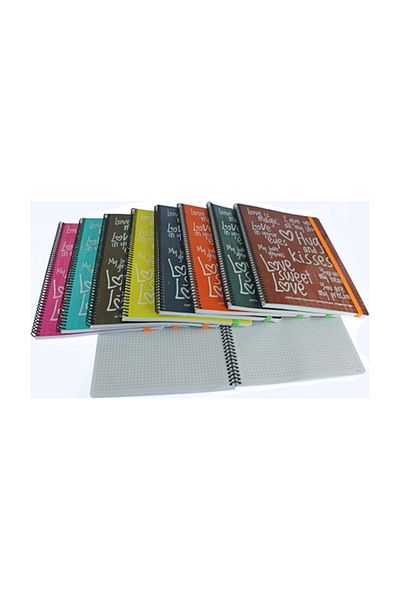 Gıpta 80 de coli A4 Magic Spiral Coperți din plastic Caiet cu rigle 6867