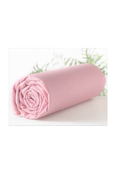 Ezgi Elastic Pink Bed Sheet