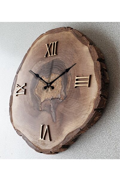 Markakanvas Doğal Masif Ahşap Duvar Saati