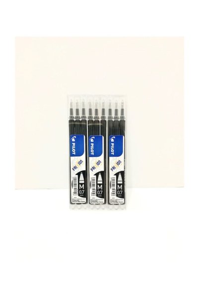 Pilot Frixion Silinebilir Roller Uçlu Kalem Yedeği 3`lü Siyah 3 Paket