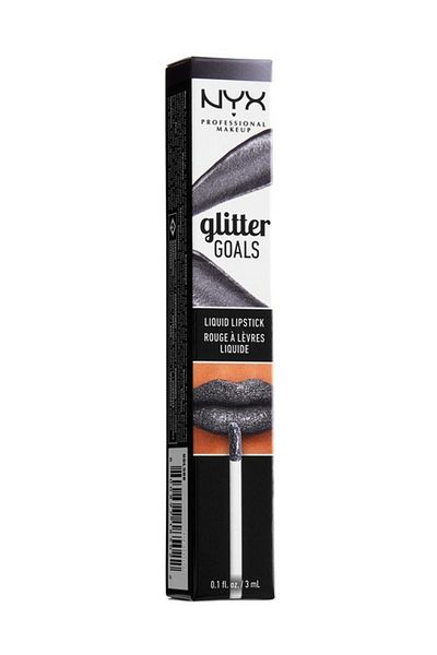NYX Professional Makeup أحمر شفاه سائل من Glitter Goals - أحمر شفاه معدني غير لامع