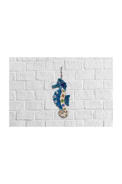 CajuArt Decorative Ceramic Sea Horse Shaped Wall Door Ornament
