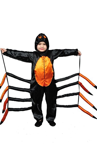 Annee Bakk Erkek Çocuk Siyah Örümcek Kostümü