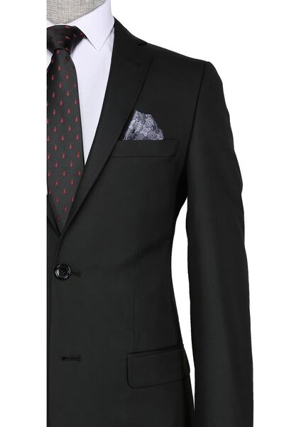 Buenza Klasik Siyah Erkek Takım Elbise