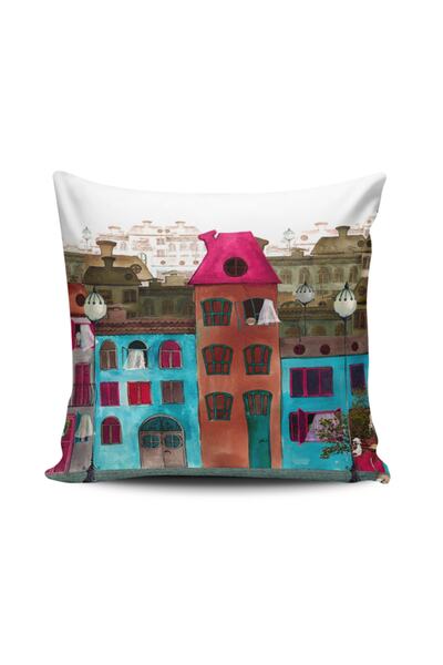 Alkan Homes غطاء وسادة مزخرف مطبوع رقميًا