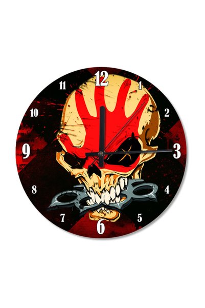 Cakatablo 30 cm Diameter Skull Punnisher Printed Wall Clock
