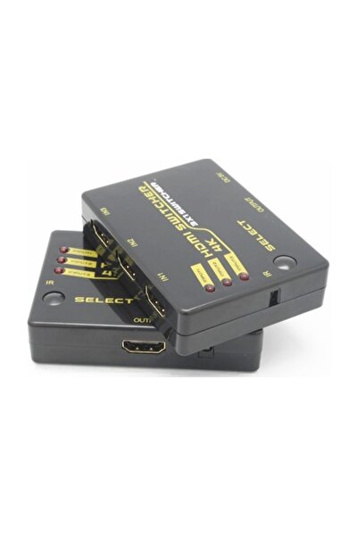 Alfais 4871 Hdmi Switch 3 Port Çoklayıcı Kumandalı 4k Ultra Hd Destekli