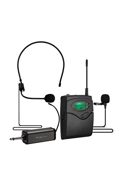 MagicVoice Mv-1303y Uhf 1 Yaka + 1 Headset Kablosuz Telsiz Mikrofon