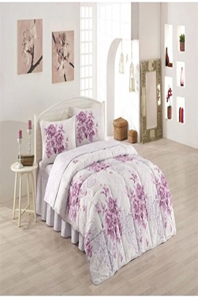 Taç Kristal Çift Kişilik Uyku Seti Henna Mürdüm