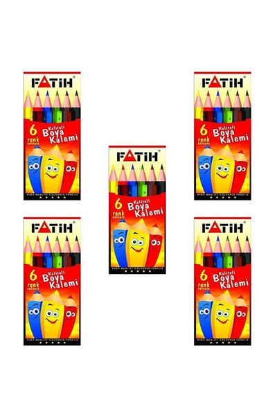 Fatih Dry Paint 6 Colors Half Size 33006 5 Pieces