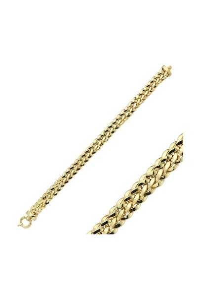 BİLEZİKHANE Hallow Bileklik 12.00 Gram 14 Ayar Altın