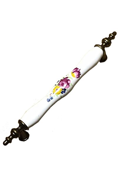 KAHRAMANOĞLU Porselen Antik Asos 141 Kulp 128 Mm (KIRMIZI GÜL)-antk.128.141