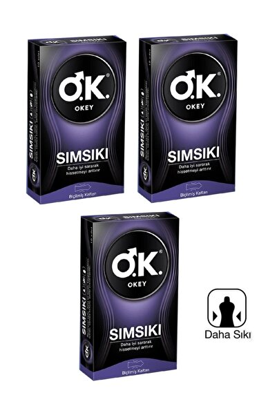 Okey Sımsıkı Prezervatif 3 Adet 10'lu Paket