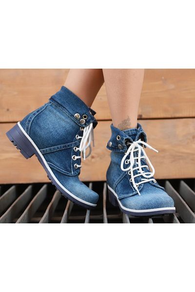 StarBlueMooN Women's Denim Boots