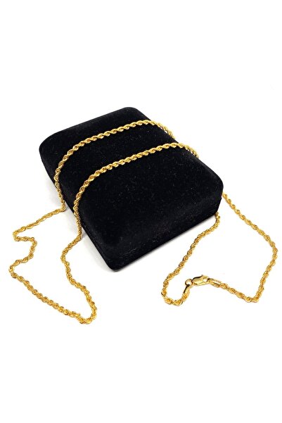 Gürler Kuyumculuk 60 Cm Pullu-arpa, Burgu-halat Zincir Altın Kolye - Ak0232