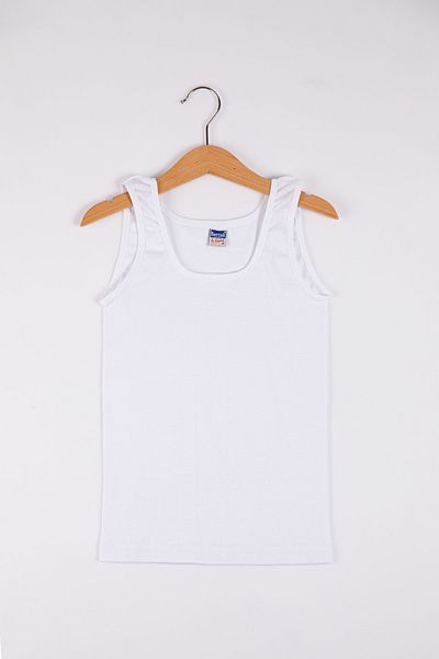 Berrak 2519 Girl's - Thick Strap Cotton Undershirt, 8 Pack