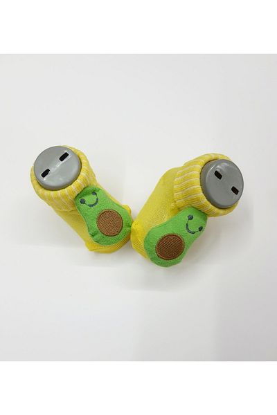 Bumbo Baby socks with avocado accessories