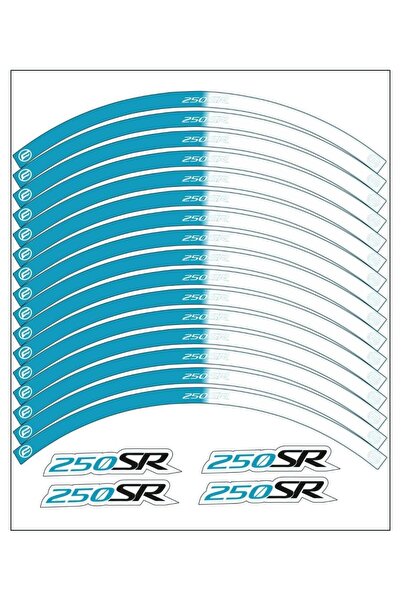 PROMOT CFMOTO 250SR JANT ŞERİTİ MAVİ BEYAZ RACİNG MOTOSİKLET