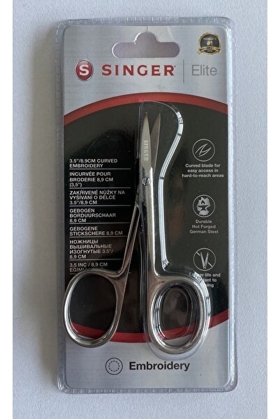 SİNGER Elit Kıvrık Uçlu Nakış Makası (3.5")
