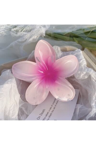 burçin مشبك شعر على شكل زهرة اللوتس من الكركديه