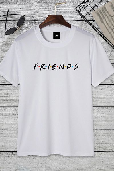 AMMA Unisex Friends Printed Oversize 100% Cotton Boyfriend T-shirt