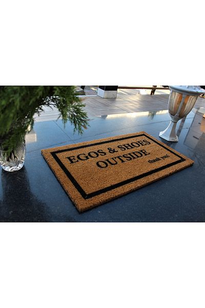 LAMONETA Egos and Shoes Outside Design Floor Mat