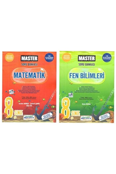 Okyanus Yayınları 8.sınıf Okyanus Master Matematik + Fen Bilimleri Soru Bankası