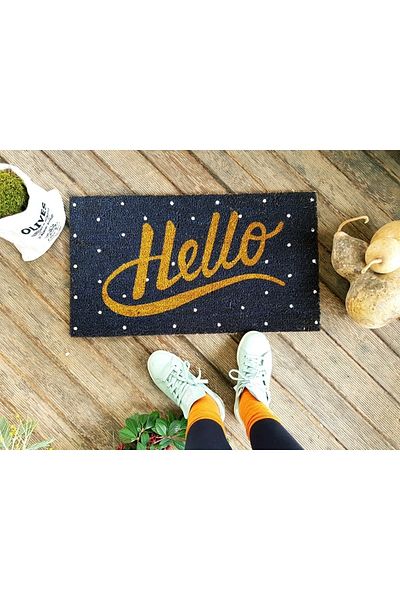 LAMONETA Hello Navy Blue Mat / Door Front Koko Bristle Mat