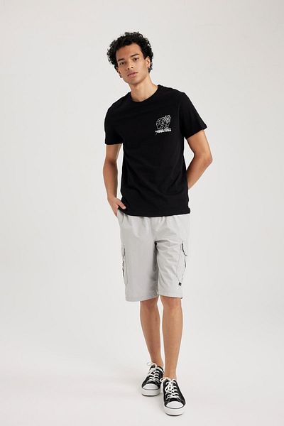 DeFacto Κοντομάνικο T-shirt A4030ax23hs με λεπτή λαιμόκοψη