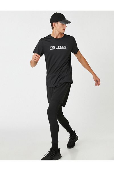 Koton Basic Sports Shorts with Lace Waist
